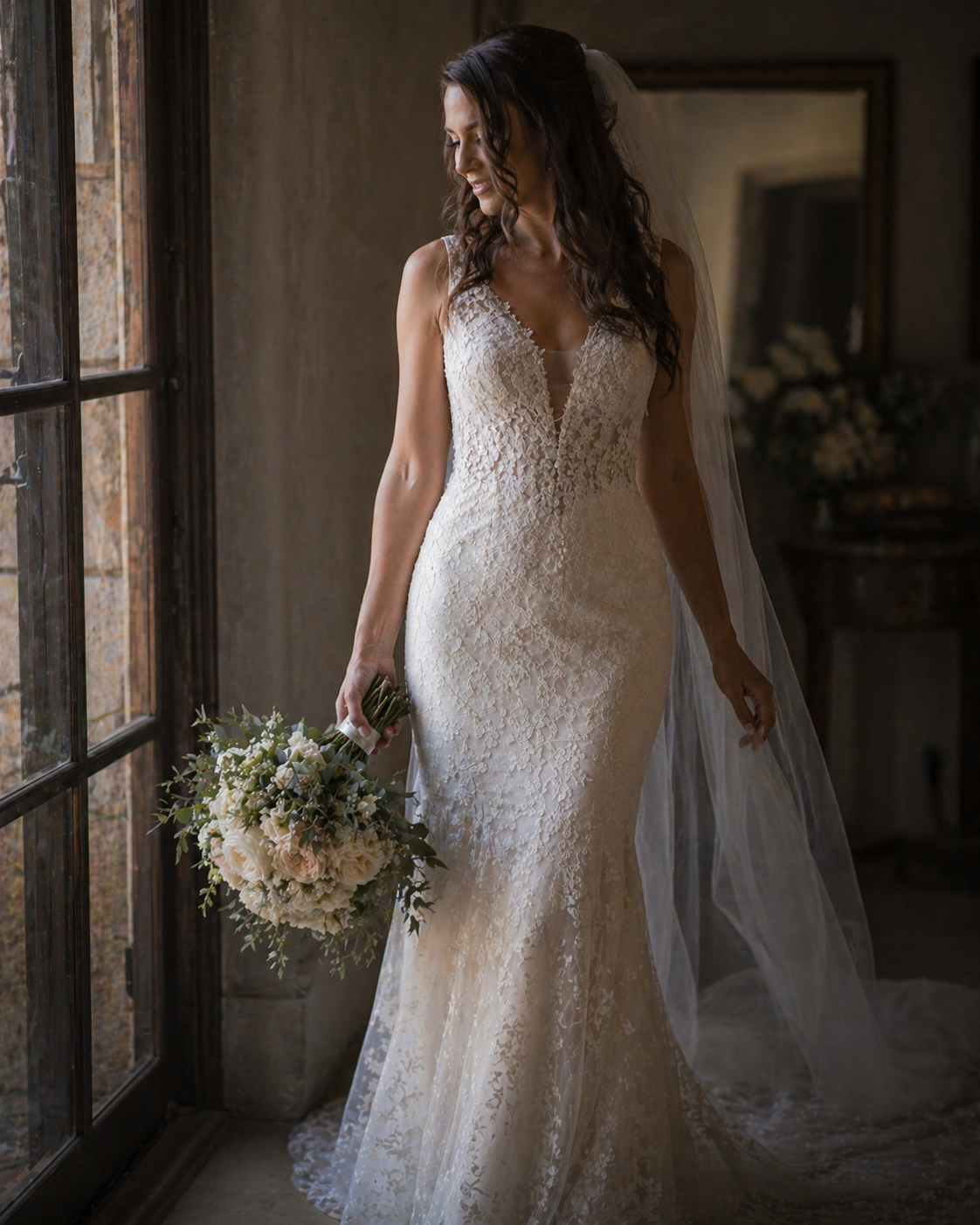 Wedding dress detail